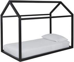 Signature Design by Ashley® Flannibrook Black Twin House Bed Frame