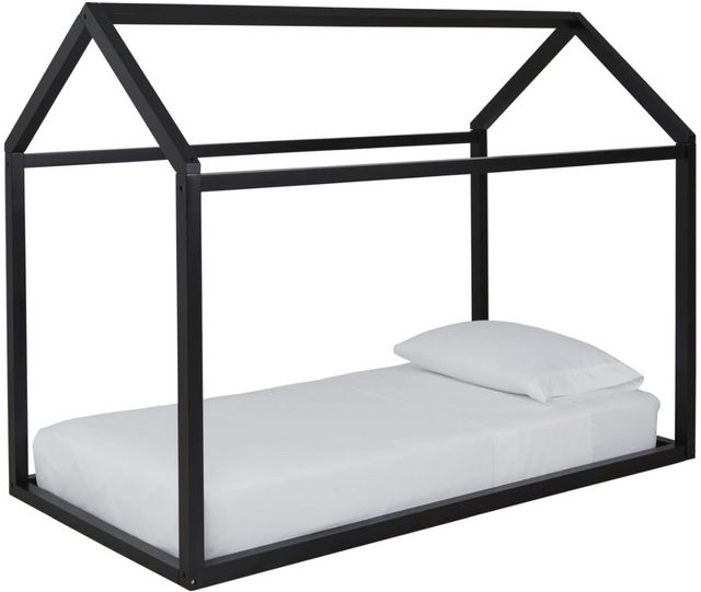 Signature Design by Ashley® Flannibrook Black Twin House Bed Frame