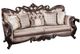 Furniture of America® Albacete Brown/Dark Cherry Sofa-0