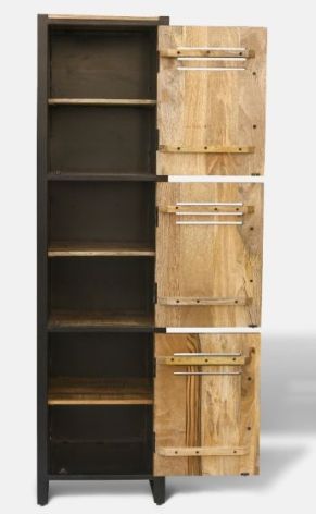 Jaipur Furniture Frais Range Black/Brown Accent Cabinet-1