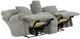 American Wholesale Furniture Renaldo Stone Power Reclining Loveseat with Console-1