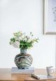 A & B Home Blue/Brown Reactive Glazed Accent Vase-5