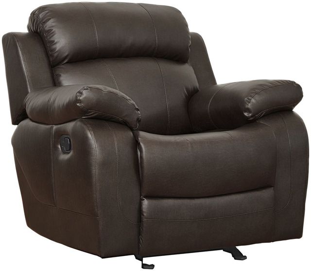 Homelegance® Marille Brown Manual Glider Reclining Chair-0