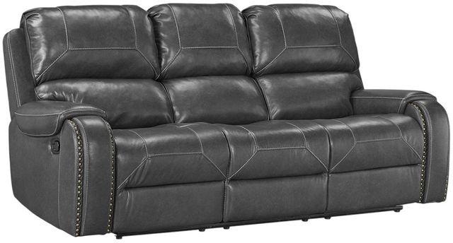 Albany Industries Winslow Gray Manual Reclining Sofa-0