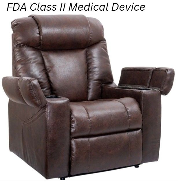 UltraComfort™ Rhodes Umber Medium Power Lift Recliner -0