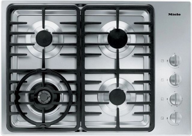 Miele 30" Stainless Steel Natural Gas Cooktop-0
