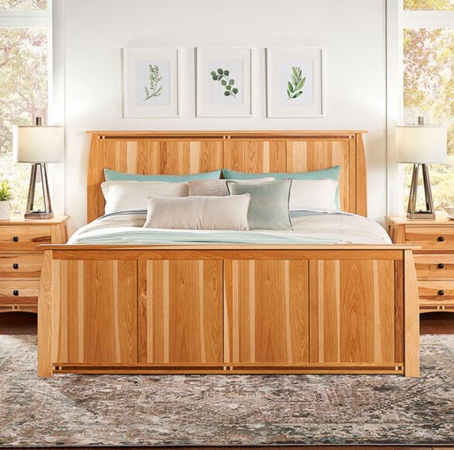 A-America® Adamstown Natural Eastern King Panel Bed-1