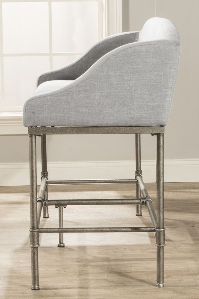 HH2 Home Dillon Pewter Counter Height Bench-3
