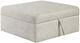 Homelegance® Isla Sand Storage Ottoman with Casters-0