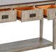 Sunny Designs™ Homestead Hills Tobacco Leaf Sofa Table with Alpine Gray Base-4