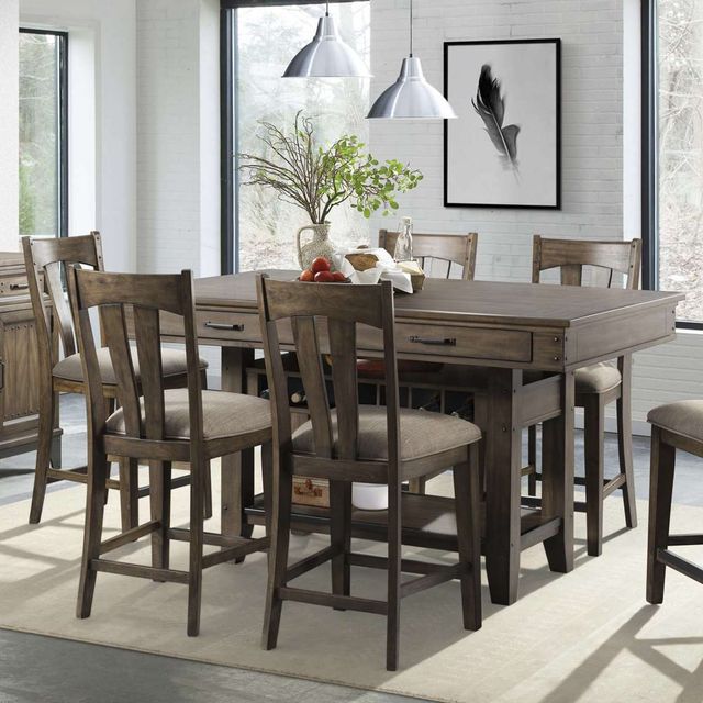 Intercon Whiskey River Gunpowder Gray Kitchen Island-1