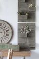 A & B Home Hiro 4-Piece Gray Leaning Wall Planter Set-1