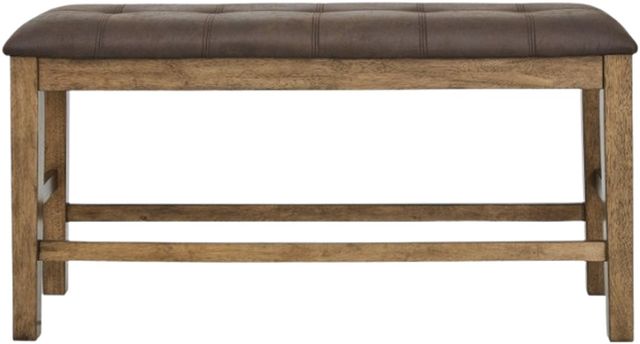 Signature Design by Ashley® Broxtyn Light Brown Upholstered Counter Bench-1