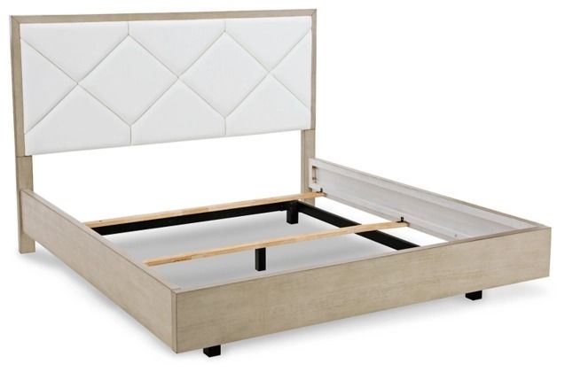 Signature Design by Ashley® Wendora Bisque/White King Panel Bed-1