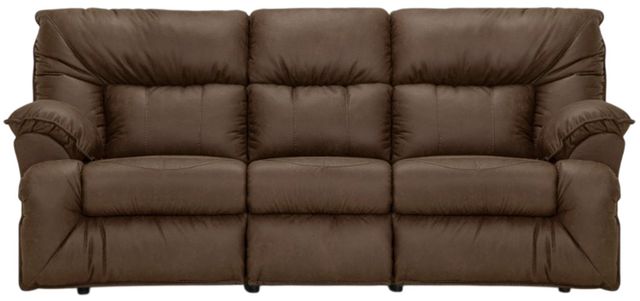 Franklin™ Henson Commodore Cocoa Manual Reclining Sofa with Drop Down Table-0