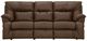 Franklin™ Henson Commodore Cocoa Manual Reclining Sofa with Drop Down Table-0