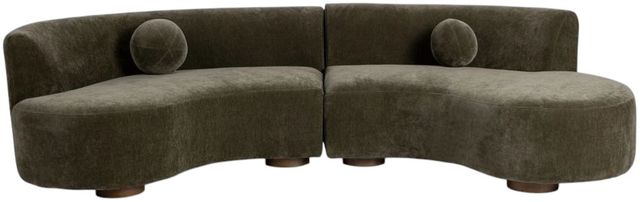Classic Home Octavia 2-Piece Olive Moss Sectional Set-2
