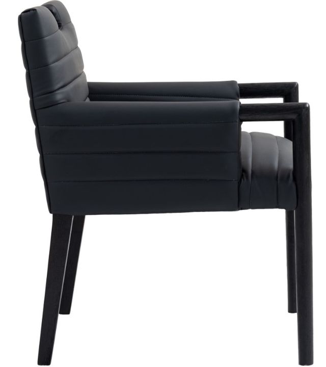 Meridian Furniture Aimee Black Vegan Leather Dining Arm Chair-2