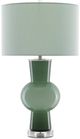 Currey & Company Duende Dark Green/Green Lily Table Lamp-2