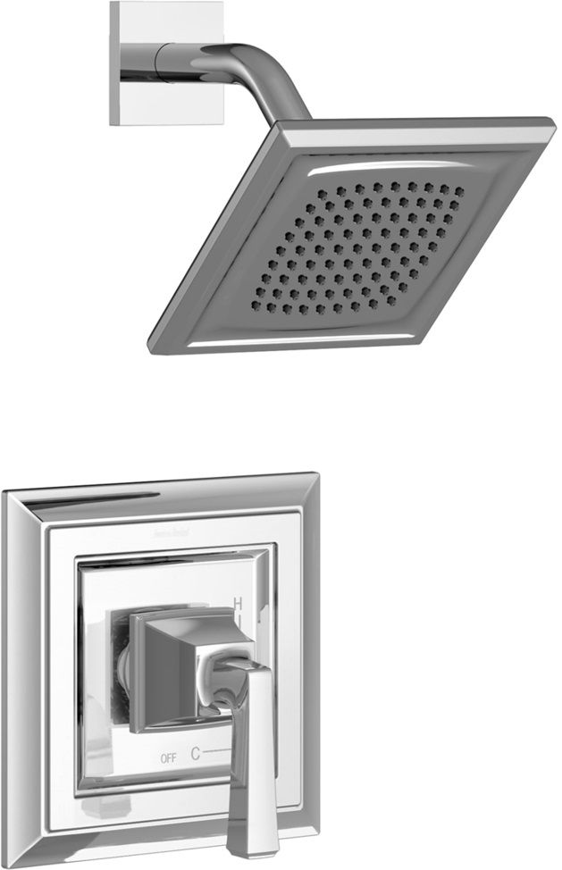 American Standard Town Square® S Polished Chrome Shower Only Trim Kit with Pressure Balance Cartridge-0