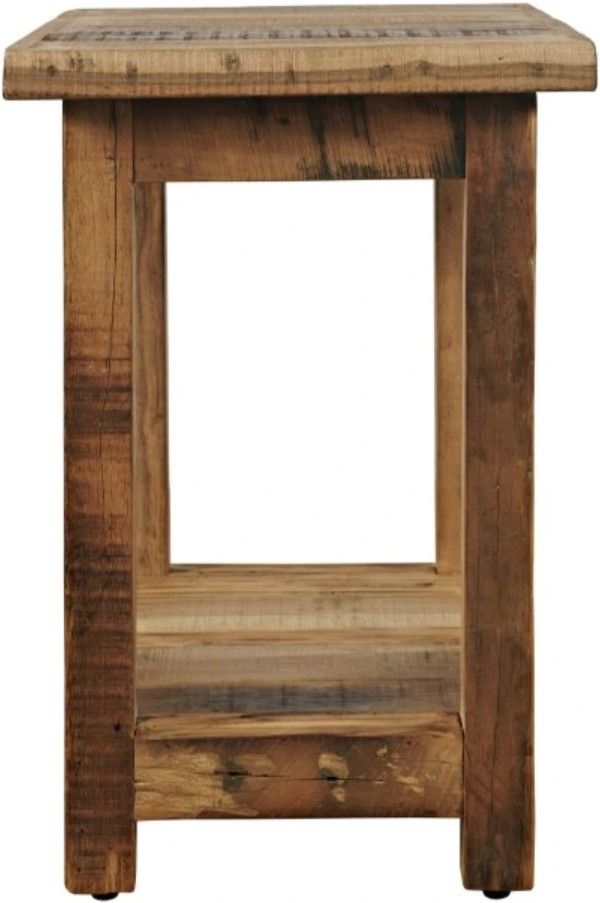 Jofran Inc. Reclamation Brown Chairside Table-1