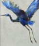 Stylecraft Blue Heron II Black/Blue/Light Gray/Silver Wall Art -2