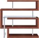 ACME Furniture Buck II Chrome/Walnut High Gloss Writing Desk-3