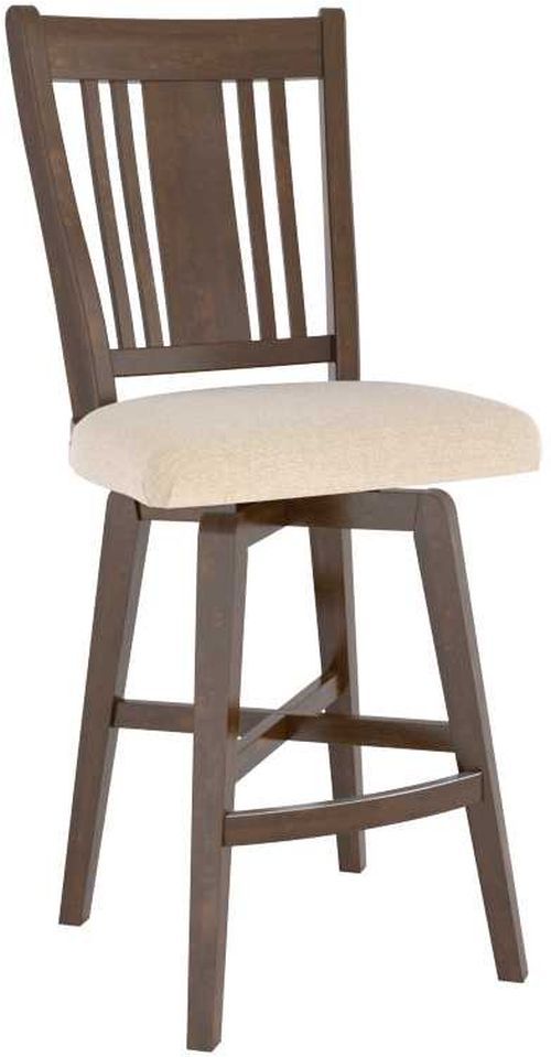 Canadel® Canadel Cognac Washed Upholstered Fixed Stool-0