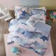 Olliix by Clean Urban Habitat Kids Cloud Blue Full/Queen Printed Comforter Set-0