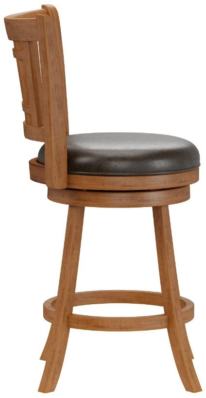 HH2 Home Fairfox Oak Swivel Counter Stool-2