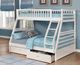 IFDC White Youth Single/Double Bunk Storage Bed-1