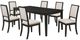 Coaster® Louise 7-Piece Black/Cream Dining Set-0