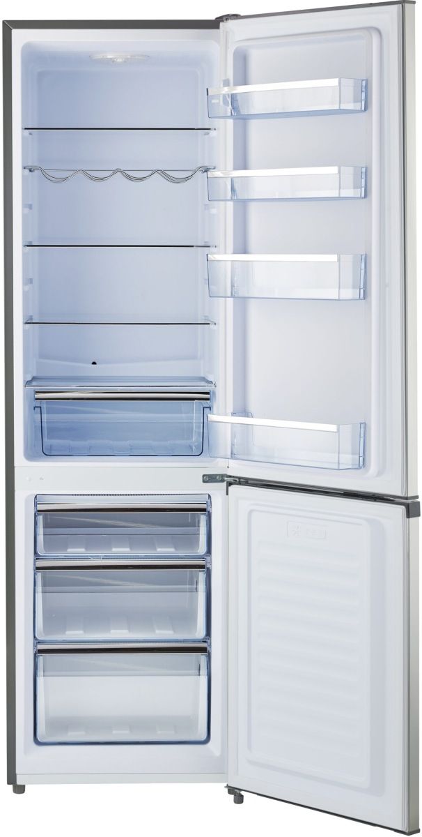 Unique® Appliances Prestige 22" 8.7 Cu. Ft. Stainless Steel Counter Depth Bottom Freezer Refrigerator-1