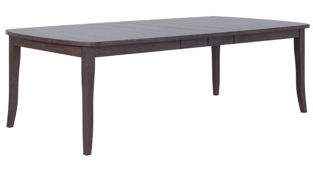 Country View Woodworking Customizable Bedford Hickory Top 48" Dining Table with 4-Leaves and Brown Maple Base