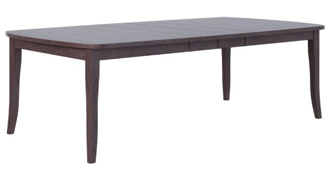 Country View Woodworking Customizable Bedford Hickory Top 48" Dining Table with 4-Leaves and Brown Maple Base-0