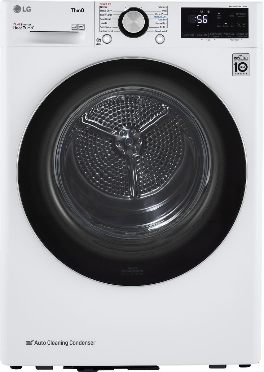 LG 4.2 Cu. Ft. White Front Load Ventless Electric Dryer