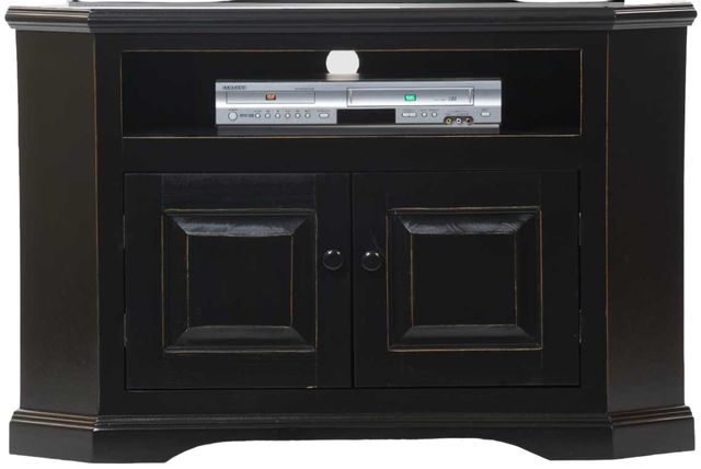 American Heartland Manufacturing Poplar 41" Arched Base Corner TV Stand-0