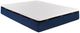 Matelas grand divisé de 30 po à plateau euro ferme en gel latex Bleu Fresh de Matelas Mirabel-0