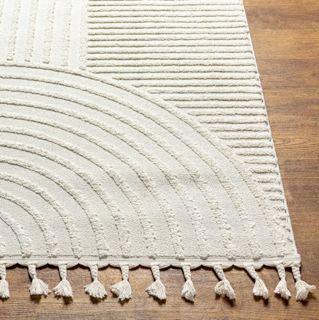 Surya Nora Cream/Light Gray 5'x7' Area Rug-1