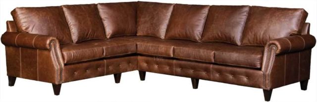 Mayo Customizable 4040L 2-Piece Leather L-Shape Sectional-0