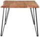 Coaster® Sherman Natural Acacia Dining Table with Black Metal Legs-1