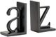 Crestview Collection A to Z Black Bookend Pair-1