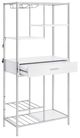 Coaster® Figueroa Chrome/White Cabinet-4
