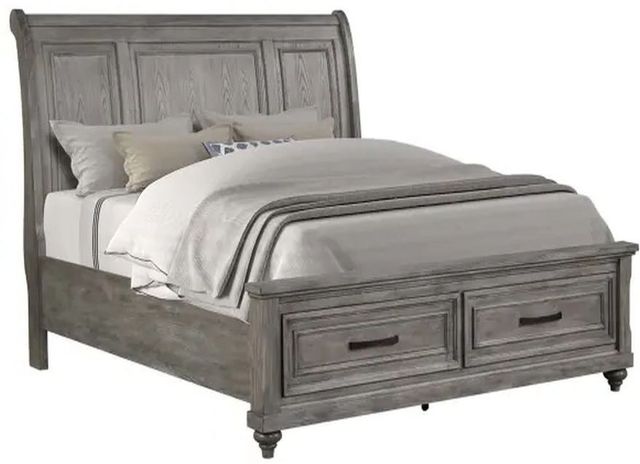 Legends Home Linsey Heather Gray Queen Sleigh Bed-0