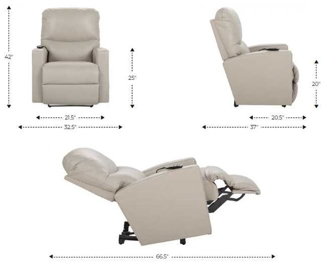 La-Z-Boy® Sherman Mocha Power Wall Recliner-2