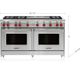 Wolf® 60" Stainless Steel Pro Style Natural Gas Range-4
