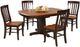 Winners Only® Santa Fe Chestnut Top Pedestal Dining Table with Espresso Base-1