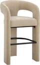 TOV Furniture Malone Taupe Chenille Bar Stool-0