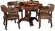 Steve Silver Co. Tournament 5-Piece Brown/Medium Cherry Dining Table Set-0