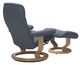 Stressless® by Ekornes® Customizable Opal Small Classic Base Recliner and Ottoman-3
